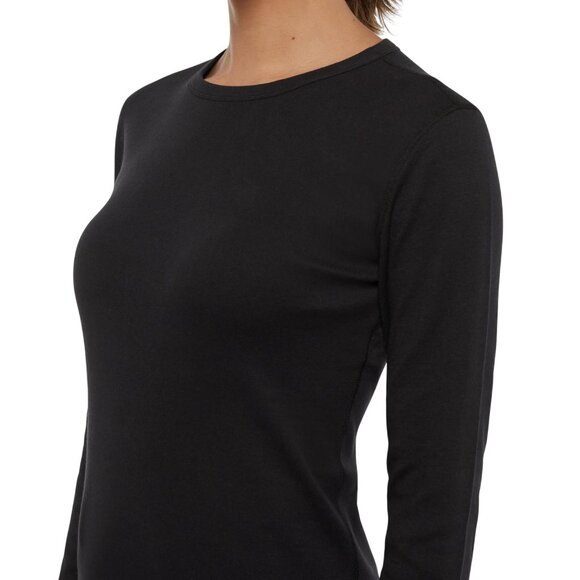 NEW Three Dots Womens Knit Long Sleeve Top TD005107 Black XL - Picture 5 of 9